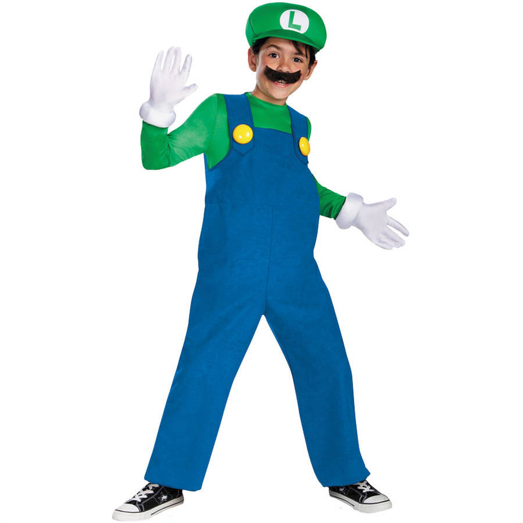 Boy\\'s Luigi Deluxe Halloween Costume - Super Mario Brothers